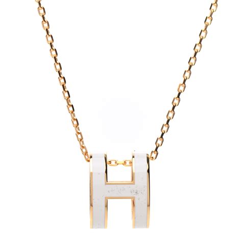 pop hermes|Hermes pop h necklace gold.